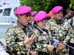 Kapolri Hadiri HUT TNI AL ke-79 