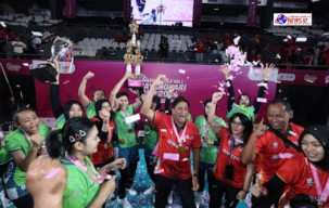 Tim Voli Jawi Wetan PD Bhayangkari Jawa Timur Raih Juara I di Turnamen Bola Voli Bhayangkari Cup 2024