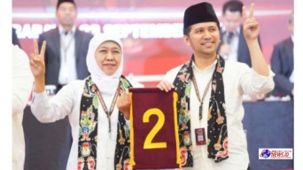Paslon Cabup dan Cawabup Khofifah-Emil Dapat Nomor Urut 2, Pertanda Akan Pimpin Jatim Dua Periode