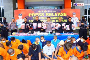 Operasi Tumpas Narkoba Semeru 2024, Polres Gresik Berhasil Amankan 39 Tersangka Pengedar Sabu dan Okerbaya