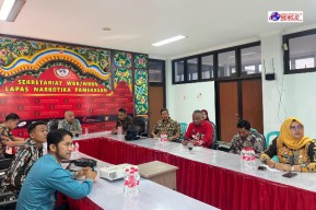 Lapas Narkotika Kelas IIA Pamekasan Kanwil Kemenkumham Jatim Ikuti Sosialisasi Evaluasi Wawancara Zona Integritas Menuju WBK 2024