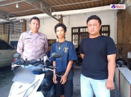 Polsek Kenjeran Amankan Pelaku Curanmor Yang Terekam CCTV di Kedinding