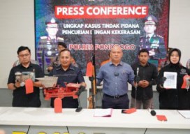 Polres Ponorogo Berhasil Amankan Tersangka Pencuri yang Pukul Korban Pakai Kunci Inggris