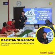 Kepala Rutan Surabaya Gelar Rapat Evaluasi Dapur Harmoni