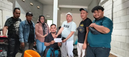 Bentuk Kepedulian dan Solidaritas Vanguard Kunjungi Rekan Jurnalis Yang Sedang Sakit