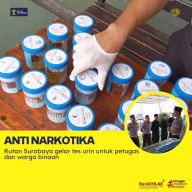 Rutan Surabaya Gelar Tes Urin Untuk Petugas dan Warga Binaan, Pastikan Bebas Narkoba