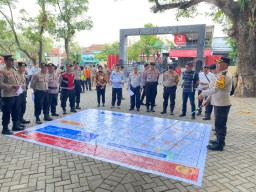 Polres Nganjuk Siapkan Pengamanan Berlapis Untuk Debat Calon Bupati dan Wakil