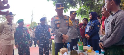 Dandim Bangkalan Bersama Forkopimda Laksanakan Patroli di Hari pemungutan Suara