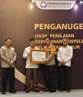 Polres Nganjuk Raih Penghargaan Kepatuhan Penyelenggaraan Pelayanan Publik 2024