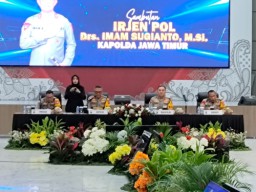 Polda Jatim Gelar Rilis Tindak Pidana Kriminalitas dan Peredaran Narkoba Serta Kamseltibcar Lantas Selama Tahun 2024