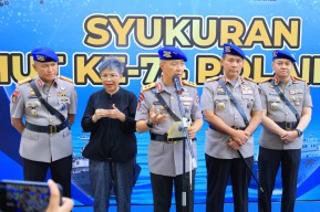 Polairud Baharkam Polri Rayakan HUT ke-74 Dengan Semangat Amankan Sumber Daya Kelautan