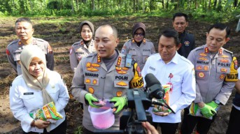 Polresta Malang Kota Tanam Jagung Varietas Unggul, Komitmen Dukung Program Food Estate Untuk Swasembada Pangan