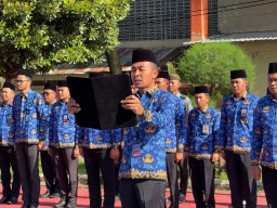 Lapas Narkotika Kelas IIA Pamekasan Kanwil Kementerian Imigrasi dan Pemasyarakatan Jatim Gelar Upacara Hari Bela Negara ke-76 Tahun 2024