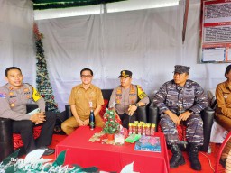 Pengecekan Pos Pelayanan Pengamanan Nataru Bersama Bupati Minut dan Kapolres Minut