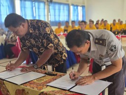 Lapas Narkotika Kelas IIA Pamekasan Gelar Penandatanganan MoU Dengan Universitas Madura dan Penyuluhan Hukum