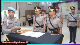 Kapolres Bondowoso Pimpin Sertijab Kasat Reskrim dan Wakapolres Bondowoso