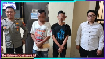 Polres Nganjuk Amankan Dua Tersangka Pengedar Sabu