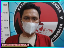 Pengedar Narkoba Akui Beli Sabu 8 Kali Dari Seorang Bandar B (DPO), Setelah Tertangkap Satresnarkoba Polrestabes Surabaya