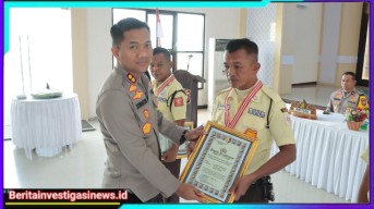 Polres Nganjuk Peringati HUT Satpam ke-44 Dengan Upacara dan Tasyakuran