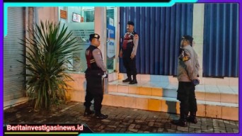 Sambangi Obvit Bank BRI, Samapta Polsek Abiansemal Giatkan Blue Light Patrol