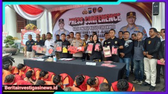 Polrestabes Surabaya Ungkap 62 Kasus Curanmor Dengan 32 Tersangka Dalam Sebulan Terakhir