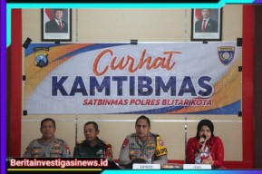 Sapa Masyarakat, Polres Blitar Kota Gelar Curhat Kamtibmas