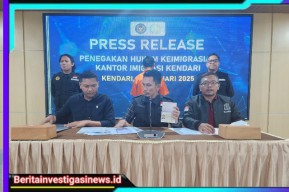 Seorang WNA Asal China Yang Bermasalah Dideportasi Imigrasi Kendari Sebagai Bentuk Ketegasan