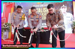 Kapolda Jatim Resmikan GOR Bulutangkis Tathya Dharaka Polres Kediri Kota
