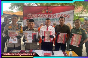 Polres Pasuruan Kota Amankan Empat Tersangka Penipuan Berkedok Program Makanan Bergizi Gratis
