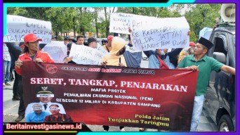 Jaringan Anti Rasuah Jawa Timur Desak Polda Jatim Untuk Tetapkan Tersangka Proyek Lapen Sampang