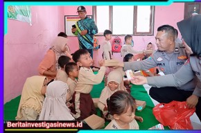 Polres Nganjuk Bagikan 100 Paket Makanan Bergizi Gratis Untuk Siswa SDN 1 Munung