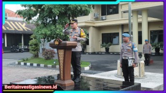 Gelar Apel Besar, Kapolres Nganjuk Tekankan Pengamanan Humanis dan Kesiapsiagaan Jelang Puasa Ramadhan