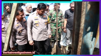 Jelang Ramadhan Polres Kediri Bangun Sumur Bor Untuk Mushola di Desa Damarwulan