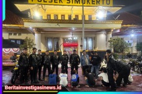 Tim 3 Jogoboyo 97 Sat Samapta Polrestabes Surabaya Amankan 8 Pemuda Pelaku Tawuran