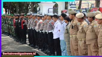 Ratusan Personil Polres Sampang Siap Amankan Sertijab Bupati dan Wakil Bupati Sampang Periode 2025-2030