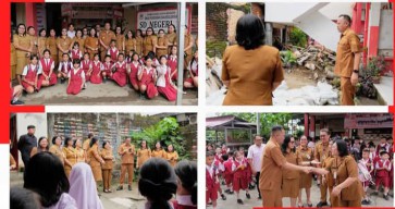 Wakil Walikota Manado dr Richard Sualang Melihat Langsung Proses Belajar Mengajar Tiga Sekolah Dasar Negeri di Manado