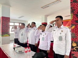 Lapas Narkotika Kelas IIA Pamekasan Mengikuti Apel dan Halalbihalal 1446 H Tingkat Pusat secara Virtual