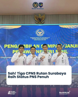 Tiga CPNS Rutan Kelas I Surabaya resmi dilantik menjadi PNS