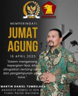Martin Daniel Tumbelaka Ajak Warga Hayati Makna Jumat Agung dan Sambut Paskah dengan Kasih dan Damai