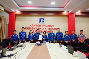 Kanwil Kemenkumham Sulut Gelar Rapat Harmonisasi Rancangan Pergub Terkait APBD 2025
