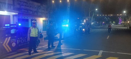 Patroli Blue Light, Polres Nganjuk Jaga Keamanan Jelang Long Weekend