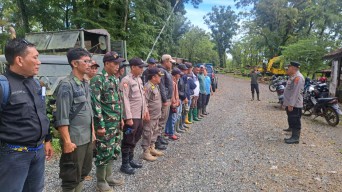 Gabungan Rutin Patroli Simpati Di Gelar Di Wilayah Perhutani Cibaliung 