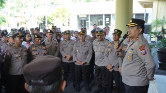 Apel Pagi, Kapolres Nganjuk Minta Anggota Lebih Proaktif Layani Masyarakat