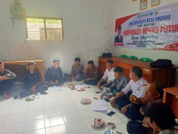 Musawarah Desa Khusus MusDesus  Pembentukan Koperasi Desa Merah Putih Desa Umbulan  Kecamatan cikeusik