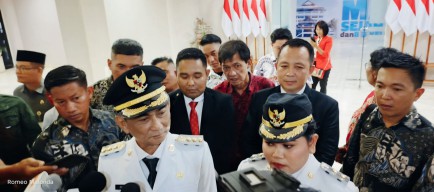 Momen Istimewa Welly Titah dan Anisya Bambungan Resmi Dilantik Sebagai Bupati Talaud