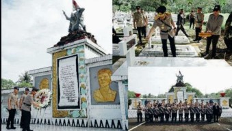 Kapolda Sulut Pimpin Ziarah Rombongan ke TMP Kairagi, Jelang Hari Bhayangkara ke-79