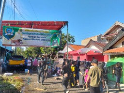 AMI Gelar Qurban di Kantor Baru, Satu Sapi dan Empat Kambing Disembelih