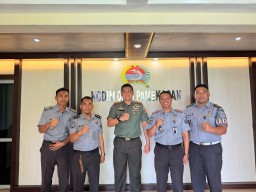 Kalapas Narkotika Pamekasan Lanjutkan Silaturahmi Institusional, Perkuat Sinergitas dengan Kodim 0826 Pamekasan