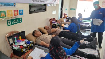 Peringati Hari Bhayangkara ke-79, Polresta Banyuwangi Gelar Donor Darah hingga Vaksin Influenza