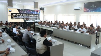 Polres Nganjuk Gelar Rakor Pengamanan Pengesahan Warga Baru PSHT